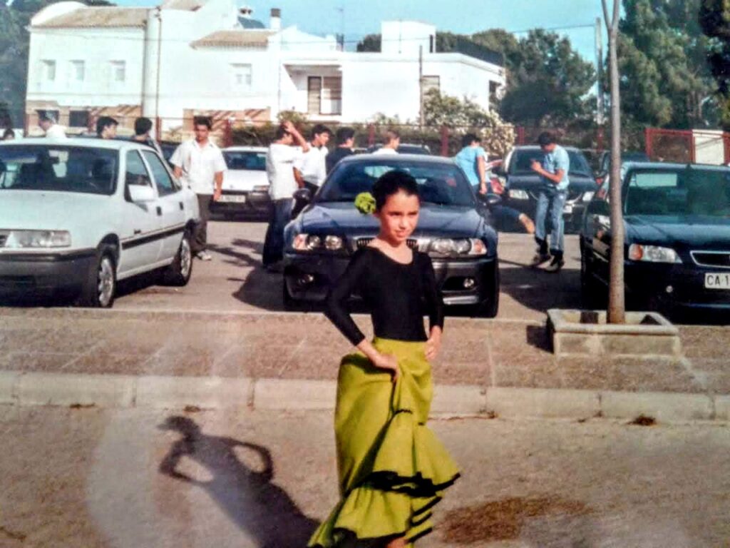 De flamenca en una fiesta del colegio