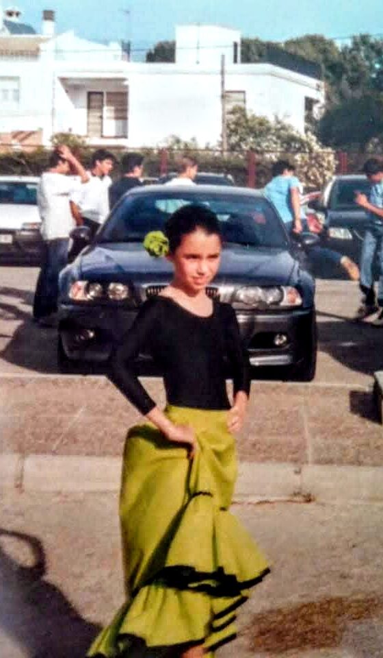 De flamenca en una fiesta del colegio