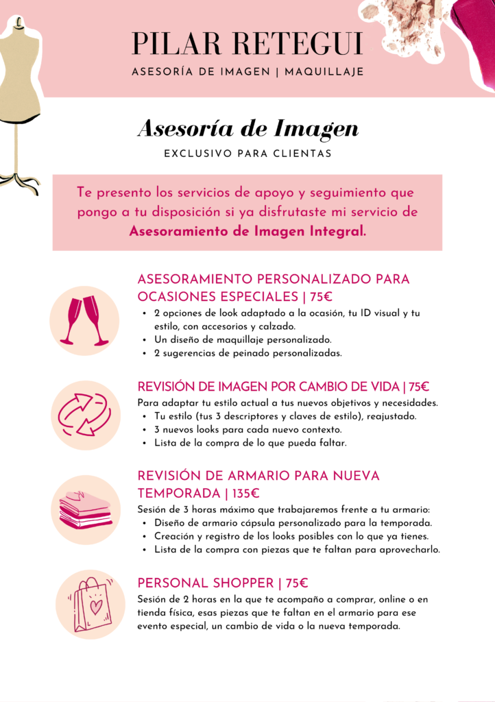 Folleto Tarifas Exclusivo Clientas Imagen